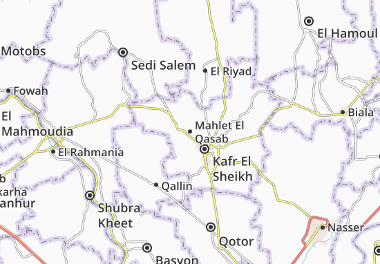 Karte Stadtplan Mahlet El Qasab