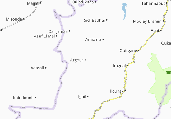 Kaart Plattegrond Azgour