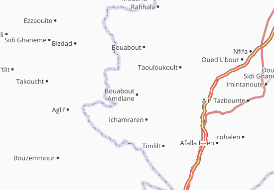Kaart Plattegrond Bouabout Amdlane