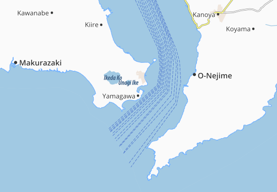 Kaart Plattegrond Yamagawa