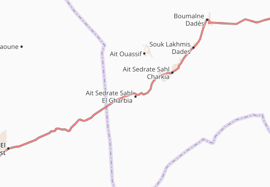 Kaart Plattegrond Ait Sedrate Sahl El Gharbia