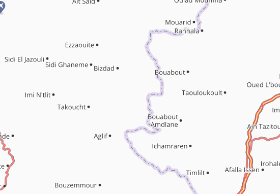 Mapa Tahelouante