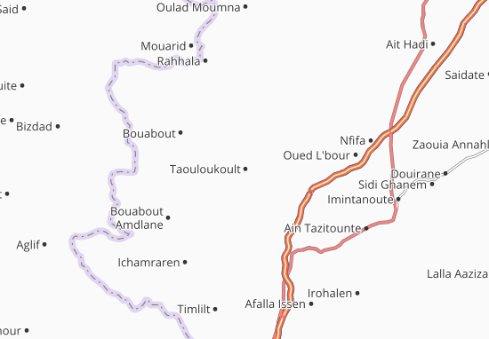 Mapa Taouloukoult