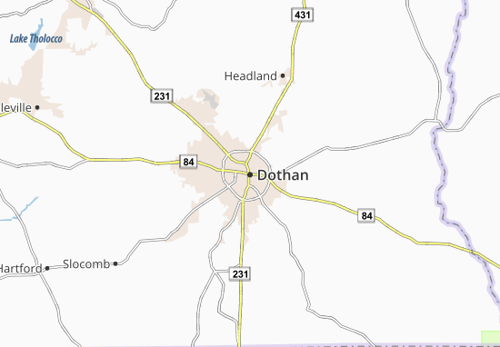 Mapa Dothan