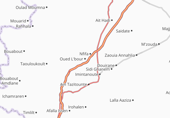 Mapa Oued L&#x27;bour