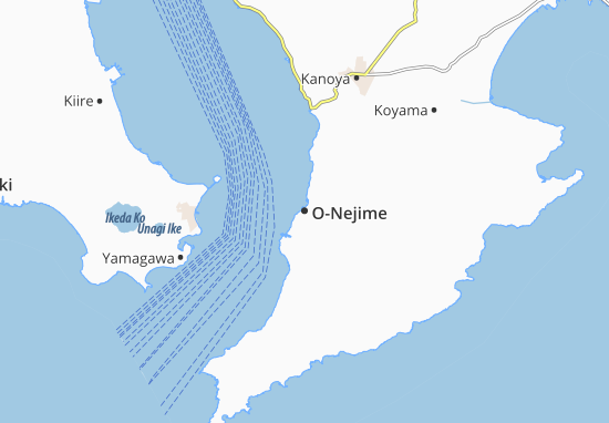 Karte Stadtplan O-Nejime