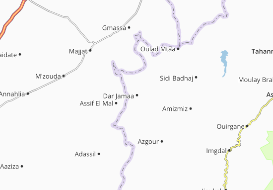 Kaart Plattegrond Dar Jamaa