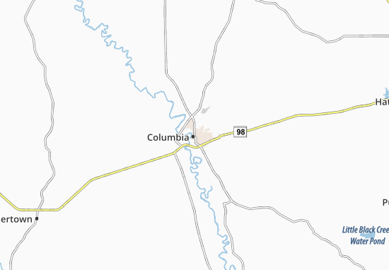 Karte Stadtplan Columbia