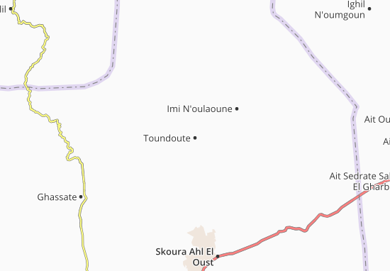Karte Stadtplan Toundoute