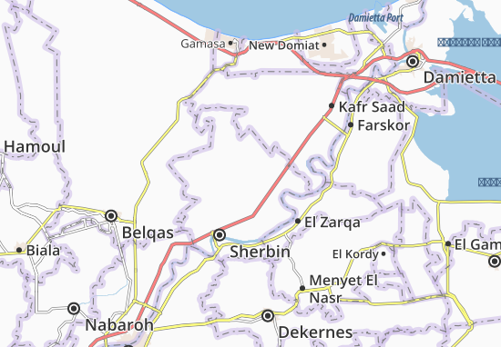 Mapa Ezbet El Sahara