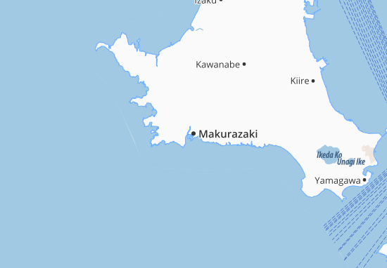 Mapa Makurazaki