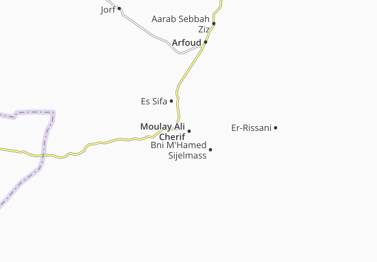 Mapa Moulay Ali Cherif