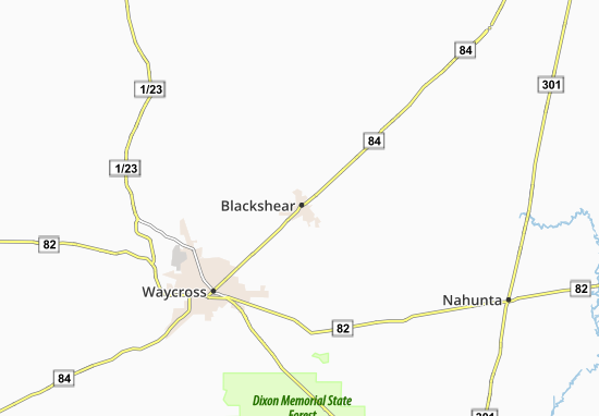 Mapa Blackshear