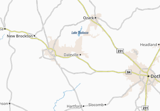 Mapa Daleville