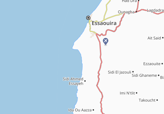 Mapa Sidi Kaouki