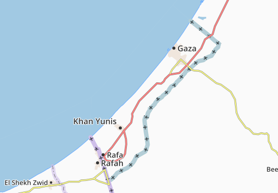 Mapa Dayr Al Balah