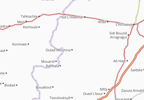 Mapa Oulad Moumna