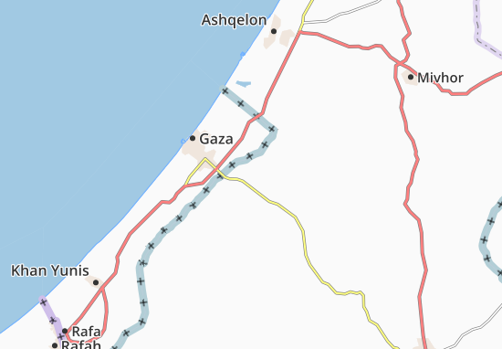 Karte Stadtplan Kefar ’Azza