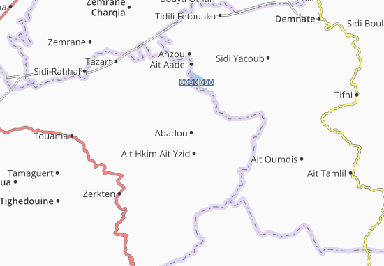 Kaart Plattegrond Abadou