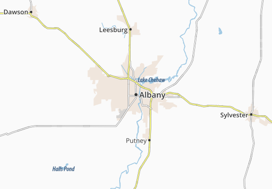 Karte Stadtplan Albany