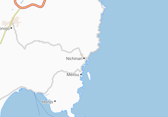 Mapa Nichinan