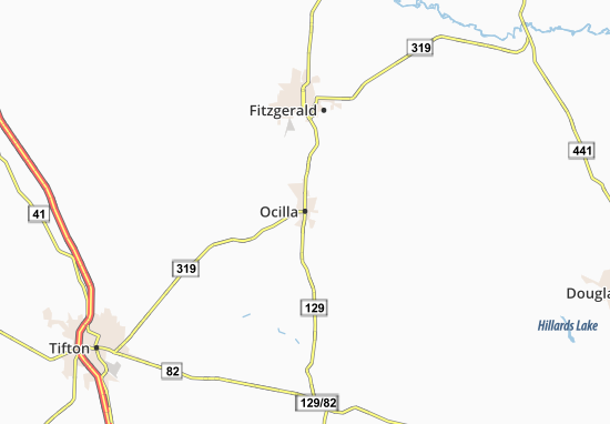 Karte Stadtplan Ocilla
