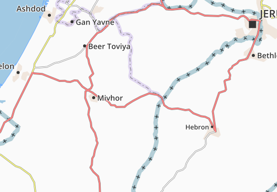 Karte Stadtplan Bet Guvrin