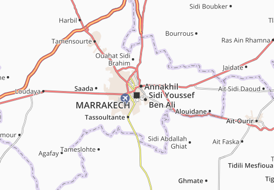 Karte Stadtplan Marrakech