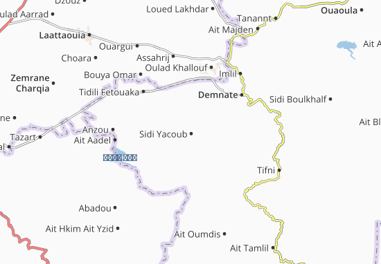 Karte Stadtplan Sidi Yacoub
