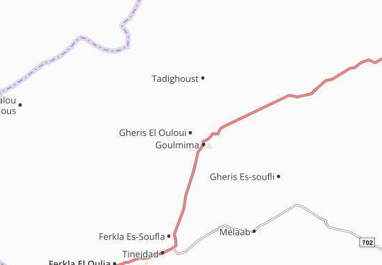 Mapa Gheris El Ouloui