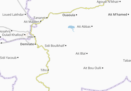 Kaart Plattegrond Sidi Boulkhalf