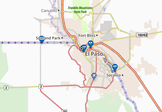 Kaart Plattegrond Ciudad Juárez