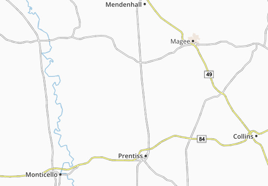 Mapa Gwinville