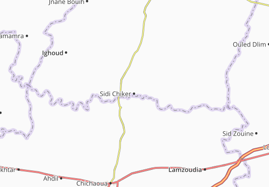 Kaart Plattegrond Sidi Chiker