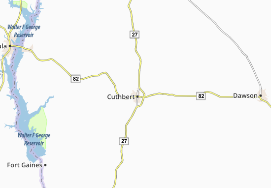 Mapa Cuthbert
