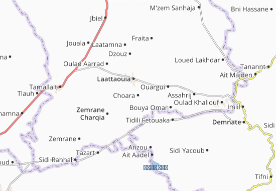 Mapa Choara