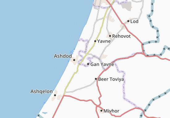 Karte Stadtplan Gan Hadarom