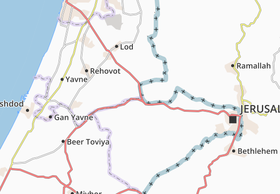 Karte Stadtplan Nahshon
