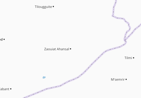 Mapa Zaouiat Ahansal