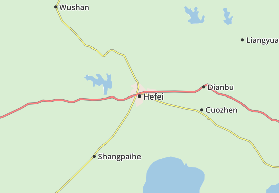 Mapa Hefei