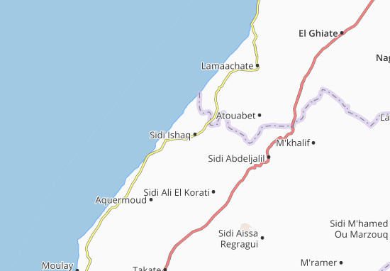 Kaart Plattegrond Sidi Ishaq