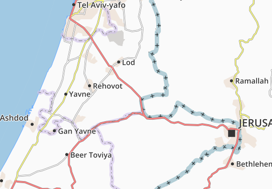 Karte Stadtplan Mishmar Ayyalon