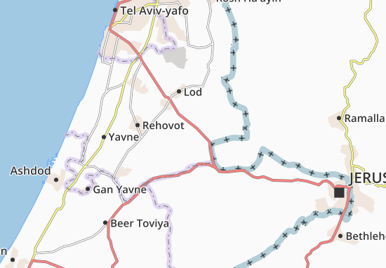 Karte Stadtplan Gezer