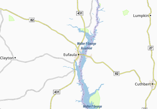 Mapa Eufaula