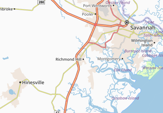 Mapa Richmond Hill