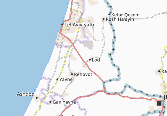 Karte Stadtplan Nir Zevi