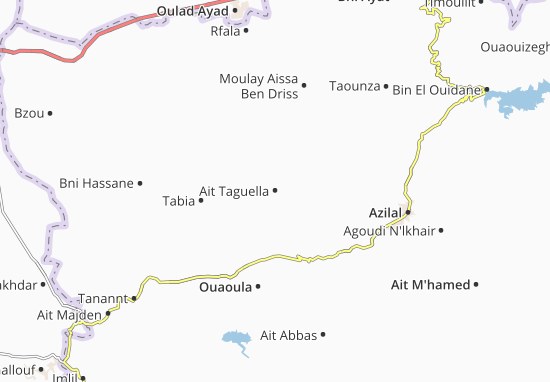 Mapa Ait Taguella