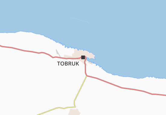 Kaart Plattegrond Tobruk