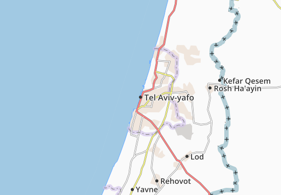 Mapa Tel Aviv-yafo