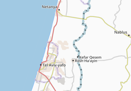 Kaart Plattegrond Kefar Sava